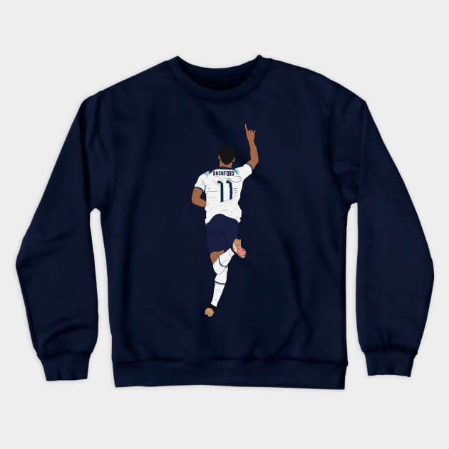 Marcus Rashford England World Cup Goal Celebration Crewneck Sweatshirt by Hevding